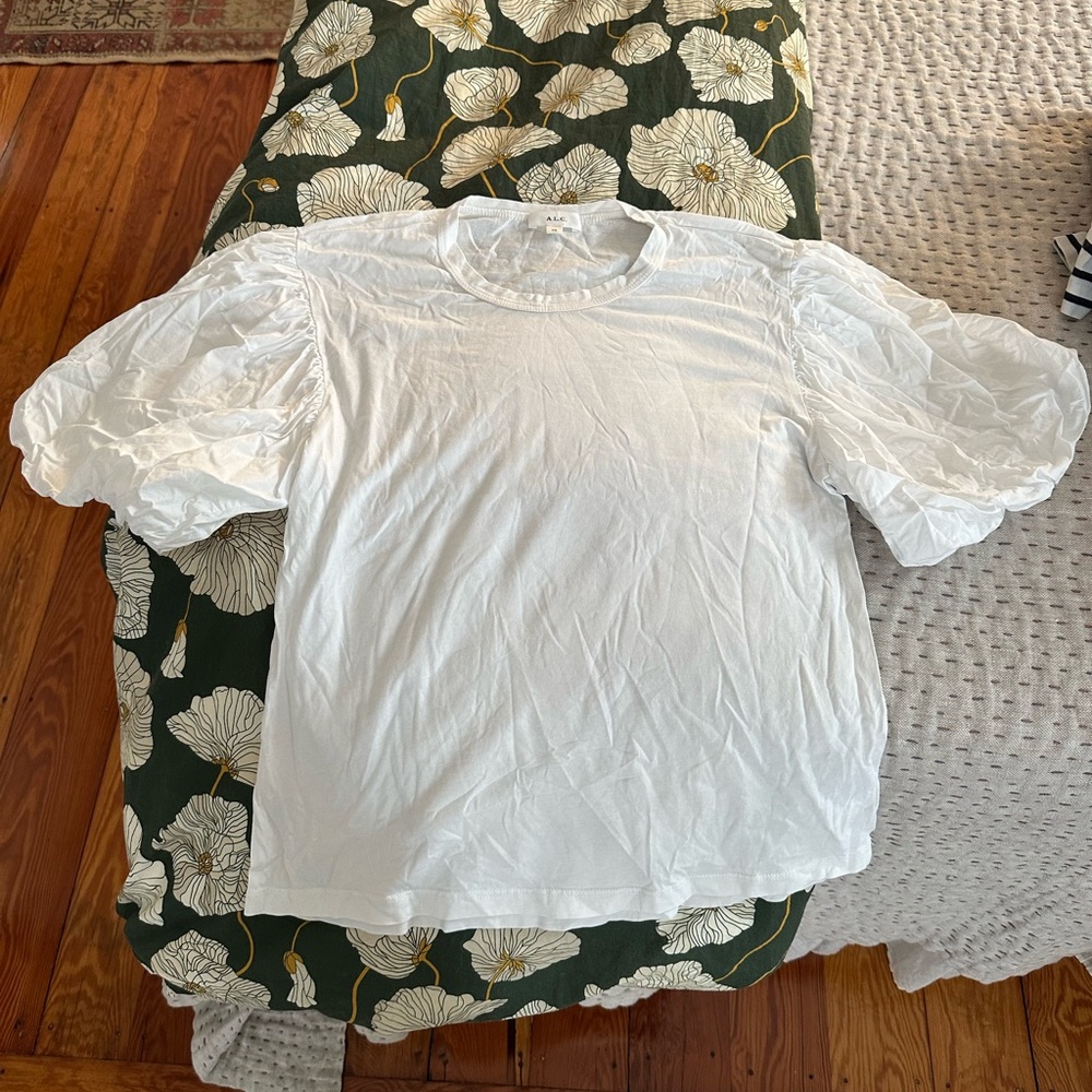 ALC Women’s White Puff Sleeve Shirt